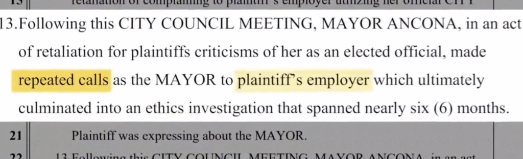 From Protest Signs Against Law Enforcement to Alleged Gang Member Enforcers: Mayor Jessica Ancona Under Fire in Retaliation Scandal