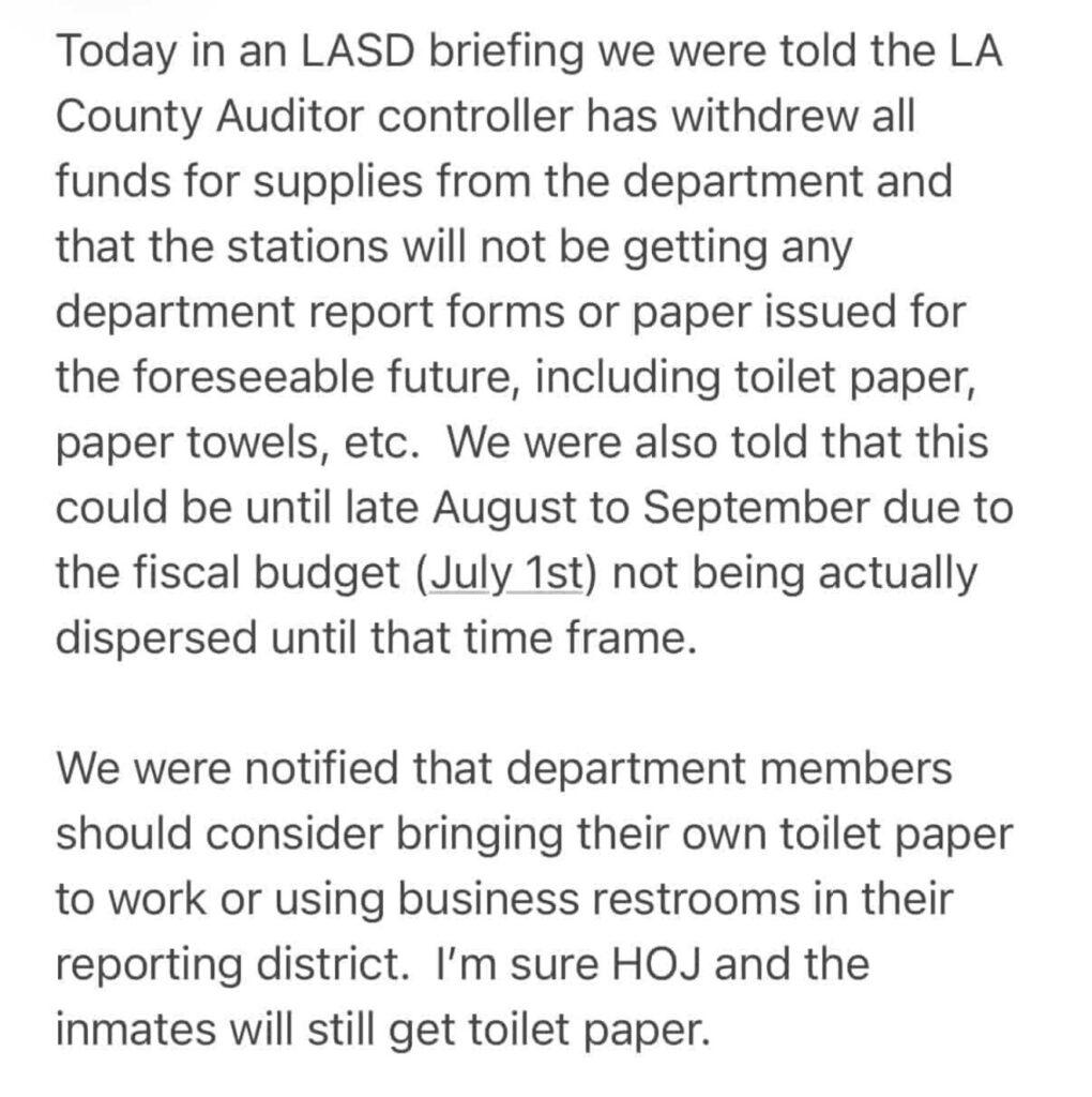 INSIDE THE COLLAPSE OF LASD: How Budget Disasters, Failed Leadership, and Board Policies Crippled the Nation’s Largest Sheriff’s Department