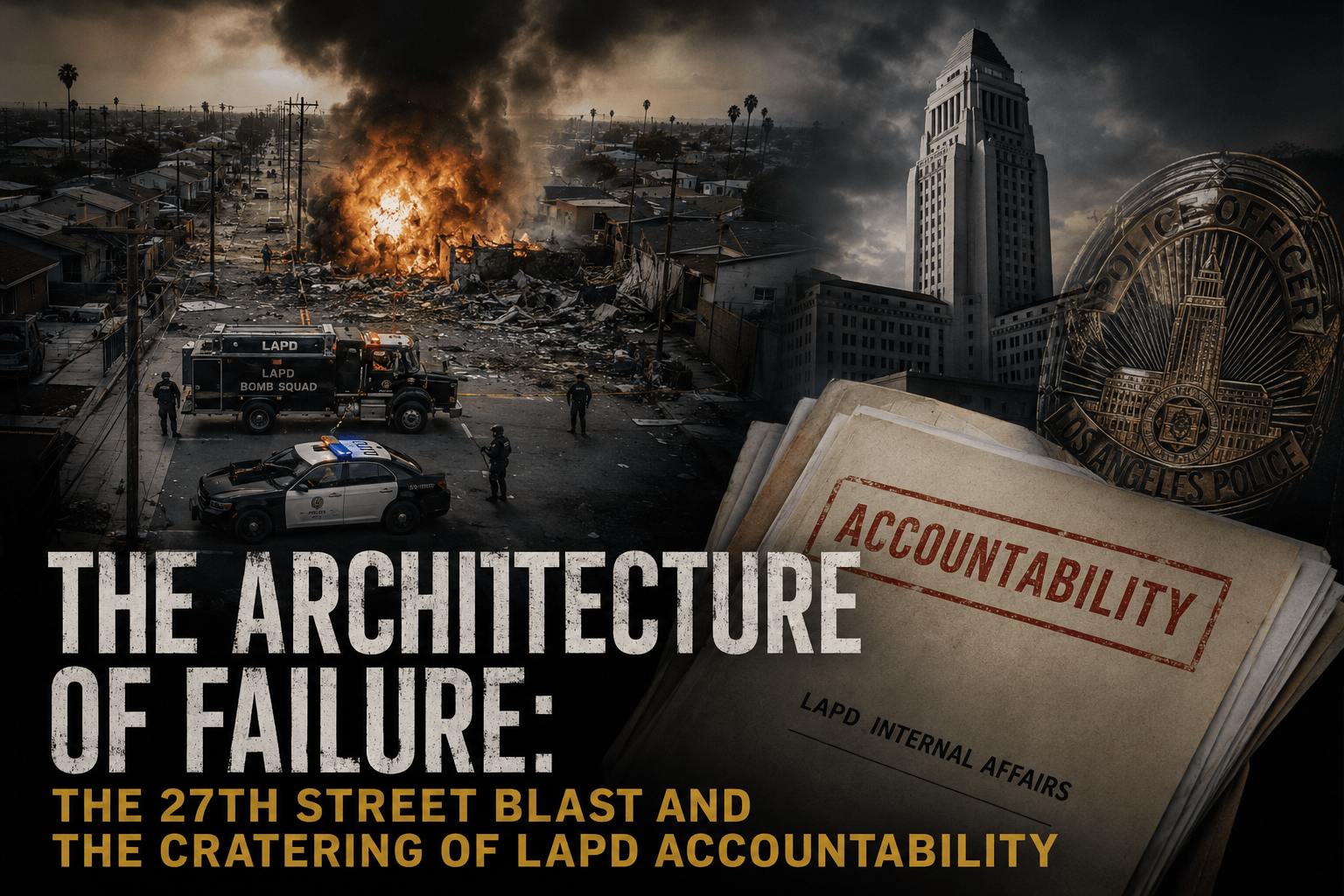 THE ARCHITECTURE OF FAILURE: THE 27TH STREET BLAST AND THE CRATERING OF LAPD ACCOUNTABILITY