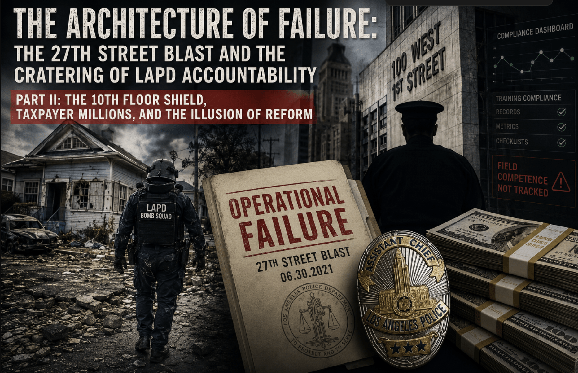 PART II - THE ARCHITECTURE OF FAILURE: THE 27TH STREET BLAST AND THE CRATERING OF LAPD ACCOUNTABILITY - The Current Report